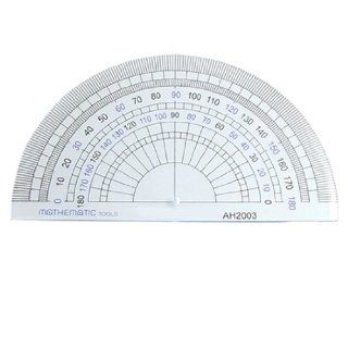 Amico Stationery Plastic 180 Degree Protractor Measuring