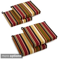Blazing Needles 19 inch Spun Poly Chair/ Rocker Outdoor Cushions (Set