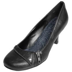 Journee Collection Womens Fitter h Zipper Accent Round Toe Pumps