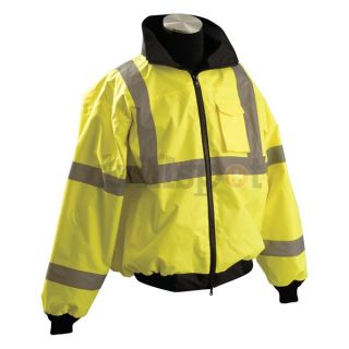 Occunomix LUX ETJBJ YL Bomber Jacket, Yes Insulated, Yellow, L