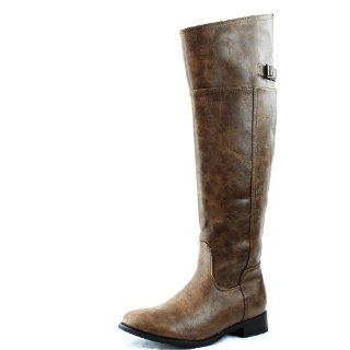 Breckelles Womens Rider 82 Over Knee High Fashion Boots