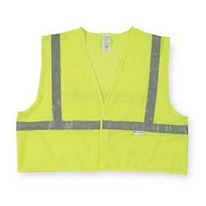 Jackson Safety 3010725 Hi Visibility Vest, Class 2, XL, Lime
