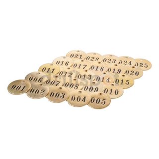 Approved Vendor 6A233 Nbr Tag, 1 1/2 x 1 1/2 In, 1 25