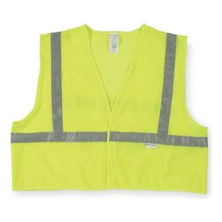 Jackson Safety 3010724 Hi Visibility Vest, Class 2, L, Lime