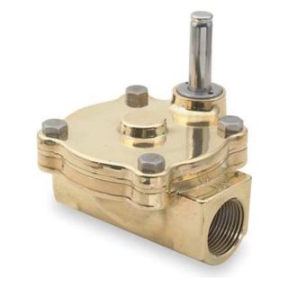 Dayton 1A579 Solenoid Valve, 2 Way, NC, 1 In, Brass