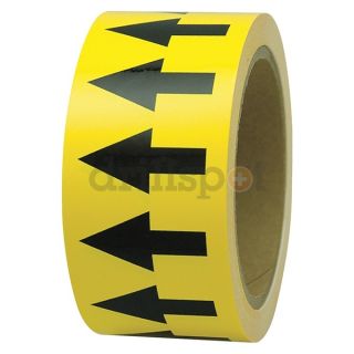 Incom Manufacturing PMA455 Arrow Tape, Black/Yellow, 4 In. W