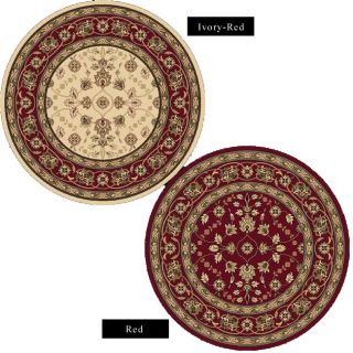 Hand tufted Mandara Red New Zealand Wool Rug (9 Round) Today $483.99