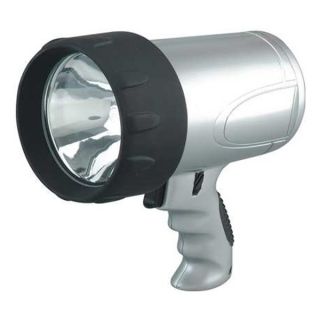 Westward 5RHL7 Spotlight, Rechargeable, Silver/Black