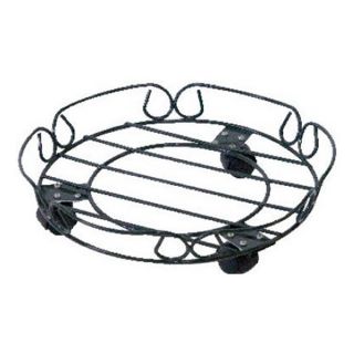 Panacea Products Corp Import 89229TV 12" Black Round Plant Caddy