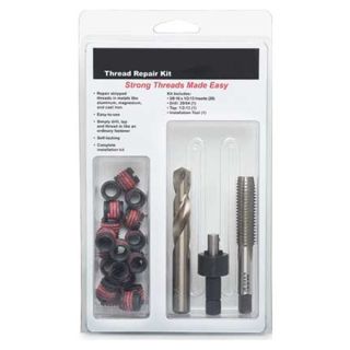 Approved Vendor 4AXY7 Thread Repair Kit, 7/16 14, 23 Pcs, w/Tools