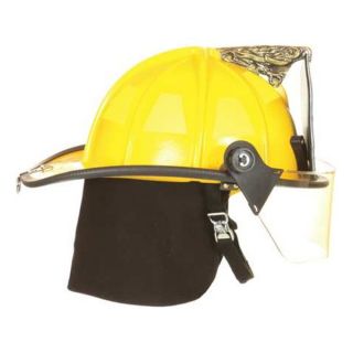 Fire Dex 1910H252 Fire Helmet, Yellow, Traditional