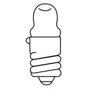 GE Lighting 243 Miniature Incand. Bulb, 243, 1W, TL3, 2.33V