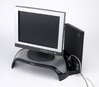 Fellowes Smart Suites Corner Monitor Riser, Black (8020101