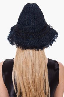 Lanvin Navy Tweed Hat for women