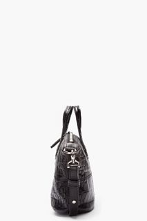 Givenchy Black Mini Nightingale Printed Croc Bag for women