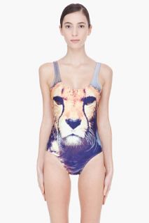 We Are Handsome Cheetah Scoopback One Piece Swimsuit for women