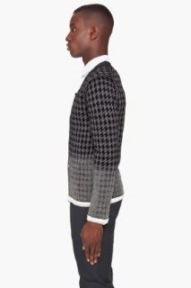 Comme Des Garçons Homme Plus Ombré Houndstooth Cardigan for men