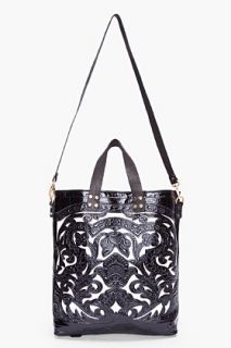 Balmain Black Marie Embossed Tote for women