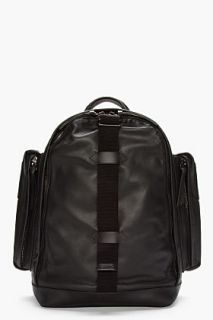 Givenchy Black Leather Structured Backpack for men