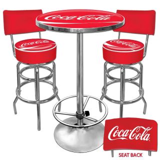 Coca Cola Pub Table and Bar Stools with Backs Set Today $407.99 3.0