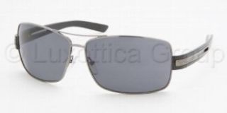 Prada Sunglasses PR54IS 5AV/5Z1 Gunmetal/Grey Polarized