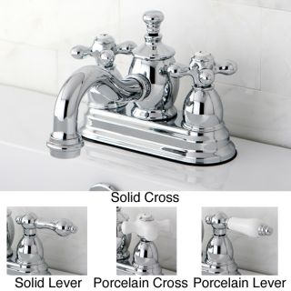 Chrome, Centerset Bathroom Faucets from Shower & Sink