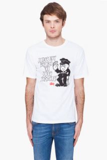 Stussy Cartoon Cop T shirt for men