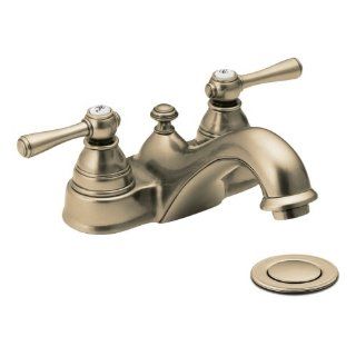Moen 6101AZ Kingsley Two Handle Low Arc Bathroom Faucet, Antique