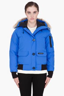 Canada Goose Bright Blue Pbi Chilliwack Jacket for women