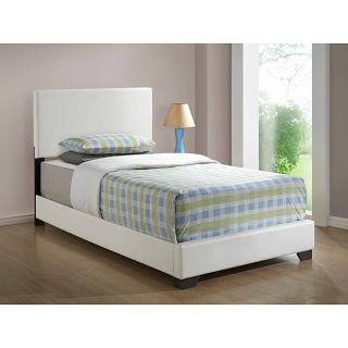 White Leather look Twin Size Bed Today $236.99 4.7 (3 reviews)