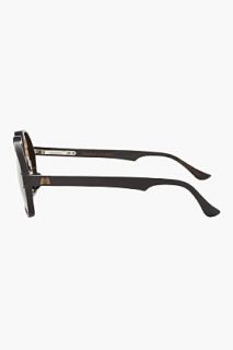 Rigards Black Handcrafted Horn Frame Sunglasses for men