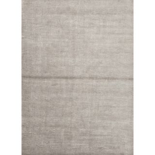 Hand loomed Solid Grey Wool/ Silk Rug (5 x 8) Today $269.99 Sale $