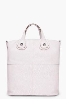 Givenchy Light Grey Elephant Skin Effect Nightingale Tote for women