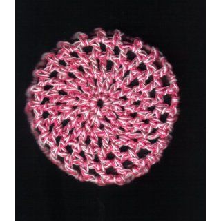 Pale Pink & Watermelon Pink Varigated Crocheted Hair Bun