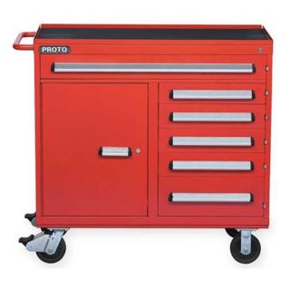 Proto J464542 6RD 1S Rolling Cabinet, 45Wx42D, 6 Drawers