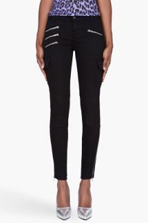 J Brand Black Zipper accented The Brix Jeans for women