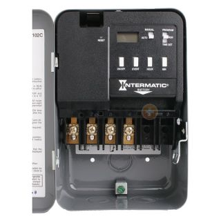 Intermatic ET102C Timer, Electronic, 24 Hr