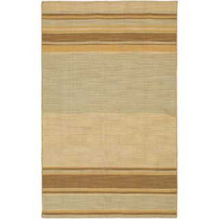 Hand knotted Ansal Handspun Striped Rug (5 x 8) Today $145.99 Sale