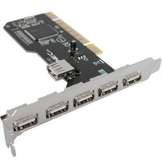 SYBA PCI PCRDU251CON1 USB 2.0 Controller Card