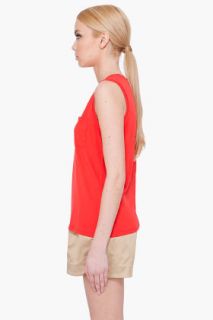 Theory Engine Red Adrino Tank Top for women