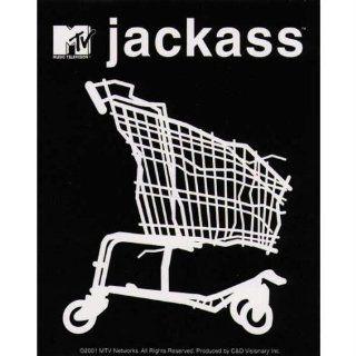 Jackass   Shopping Cart   Decal   Sticker    Automotive