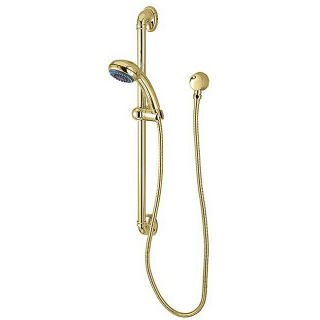 Slide Bar Polished Brass Personal Shower