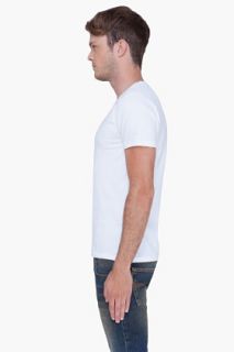 Diesel White Umtee Jesse T shirt for men