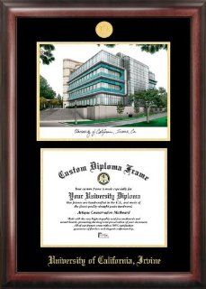 University of California, Irvine Gold embossed diploma