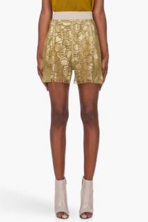 Damir Doma Gold Tone Lace Shorts for women