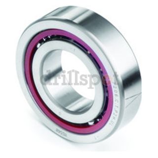 17mm Bore 52100 Phenolic Cage Spindle Bearing w/15 Deg Contact Angle