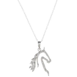 Sterling Silver 1/10ct TDW Horse Head Necklace Today $28.59 4.8 (5