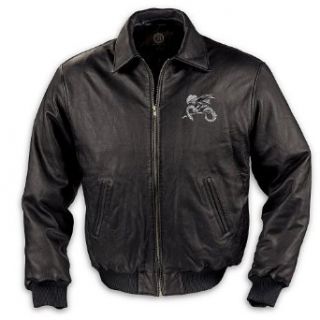 Realm Of The Dragon Mens Leather Jacket Clothing