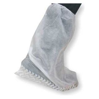 Condor 2KTU4 BootCovers, Slip Resist, 1Size, White, PK200