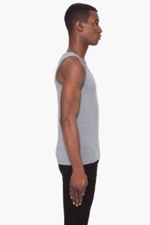 Diesel Grey Umtk Zac Tank Top for men